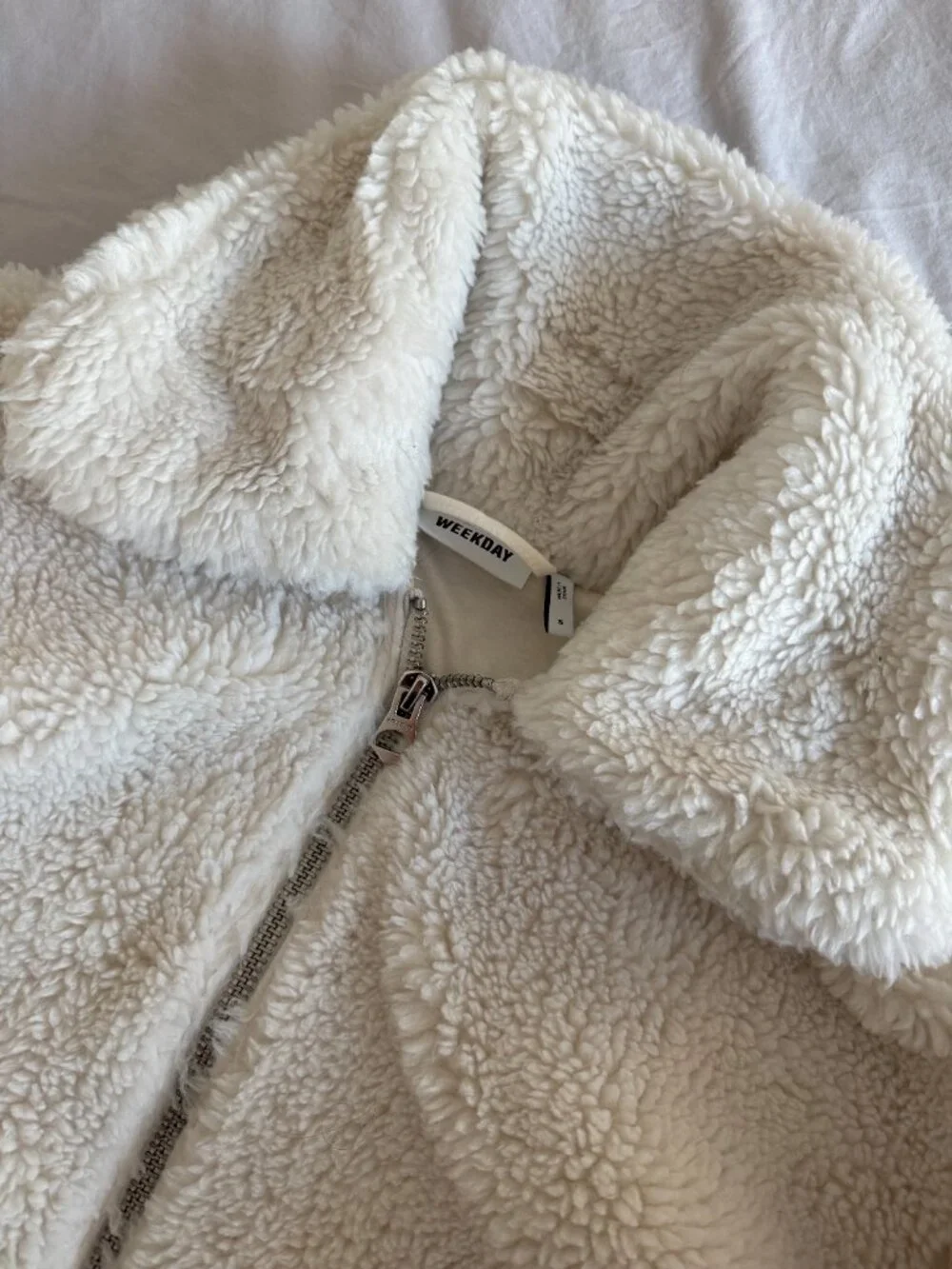 Weekday Demi Teddy Zip Jacket - Picture 3 of 4